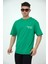 Erkek Oversize Bisiklet Yaka Basic Kısa Kollu Yazı Baskılı T-Shirt 3