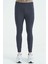 Antrasit Arka Bilek Baskı Detaylı Yüksek Bel Slim Fit Aktif Spor Erkek Tayt - 84988 2