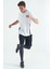 Antrasit Logo Baskılı Yüksel Bel Slim Fit Aktif Spor Erkek Tayt - 84989 1