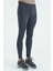Antrasit Logo Baskılı Yüksel Bel Slim Fit Aktif Spor Erkek Tayt - 84989 5