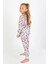 Kız Çocuk Baskılı Ince Basic Pijama Takımı 2