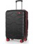 Wexta WX-1002 Stl Series Siyah - Kırmızı Kabin Boy Valiz 1
