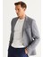 ALTINYILDIZ CLASSICS Erkek Antrasit Slim Fit Dar Kesim Mono Yaka Desenli Blazer Ceket 2