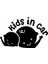 Kids In Car Araba Sticker Siyah 16X10 cm 1