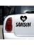 Kalpli 55 Samsun Araba Sticker Siyah 20X15 cm 2