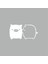 Sevimli Domuzlar Araba Sticker Beyaz 23X12 cm 1