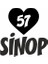 Kalpli 57 Sinop Araba Sticker Siyah 20X15 cm 1