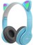 P47M Cat Ear Kedi Kulaklı Kulak Üstü Kablosuz Bluetooth Kulaklık 1