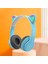 P47M Cat Ear Kedi Kulaklı Kulak Üstü Kablosuz Bluetooth Kulaklık 2