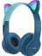 P47M Cat Ear Kedi Kulaklı Kulak Üstü Kablosuz Bluetooth Kulaklık 2
