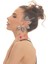 Kadın Gümüş Renk Lak Kaplama Zirkon Taşlı Dokulu Yaprak Stilizesi Sol Kulak Earcuff&kıkırdak Küpe 4