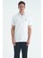 Beyaz Yazı Nakışlı Baskı Detaylı Standart Kalıp Polo Yaka Erkek T-Shirt - 88239 1