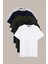 Erkek Çok Renkli T- Shirt Regular Fit Rahat Kesim V Yaka 5'li Basic Tişört Paketi 1