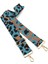 Geniş Omuz Askısı Ayarlanabilir Yedek Kemer（mavi Leopar Desenli Altın TOKA）80-130CM (Yurt Dışından) 4
