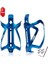 2 Adet Bisiklet Şişe Tutacağı, Dağ Bisikleti Şişe Tutacağı, Alüminyum (Mavi, 80MM*148MM*82MM) (Yurt Dışından) 2