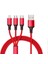 Huawei Xiaomi Samsung Iphone Uyumlu Örgü Hasır Çoklu Şarj Kablosu Type-C Micro Lightning 1