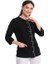 Poppy - Kadın Likralı Siyah Üniforma Üst 1