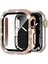 Apple Watch Seri 9-8-7 41MM Uyumlu Ekran ve Taşlı Kasa Koruyucu Rosegold 2