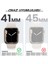 Apple Watch Seri 9-8-7 41MM Uyumlu Ekran ve Taşlı Kasa Koruyucu Rosegold 4