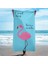 Be Always Yourself - Yazılı Flamingo Plaj Havlusu - Pamuk 3