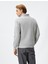 Yarım Fermuarlı Sweatshirt Dik Yaka Uzun Kollu 4