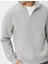 Yarım Fermuarlı Sweatshirt Dik Yaka Uzun Kollu 5