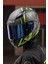 Rapıd Raven Mat Siyah-Gri-Neon Sarı Kask C3 5