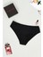 Baskılı Kutulu Siyah Slip Külot 2