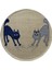 Desenli Çift Taraflı Kedi Tırmalama Paspası Yuvarlak Blue-Gray 36*36 cm 2