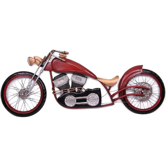 Kaite Motorsiklet Pano Vintage Dekoratif Hediyelik