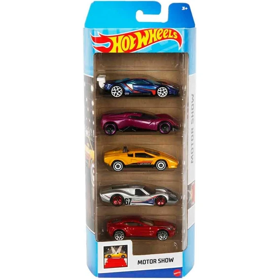 Hot Wheels Hotwheels Hot  Wheels 5'li Araba Seti - Motor Show HLY63