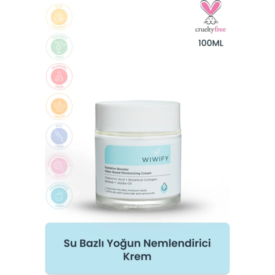 hepsiburada Wiwify Su Bazlı Yoğun Nemlendirici Krem 100 ml hepsiburada Wiwify Su Bazlı Yoğun Nemlendirici Krem 100 ml