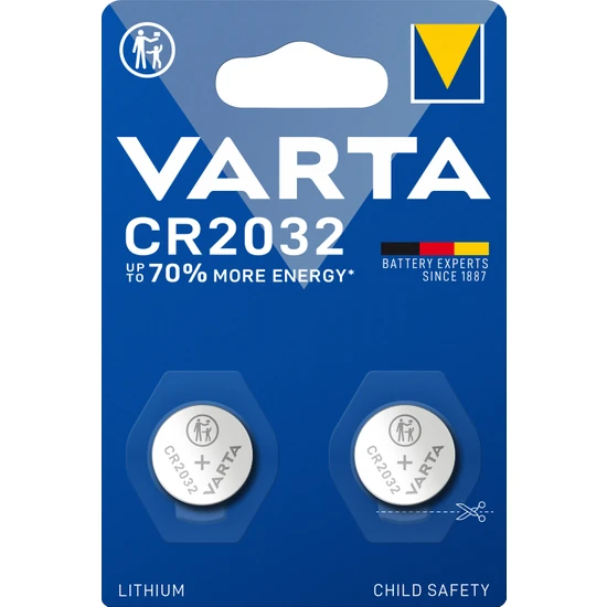 VARTA CR 2032 Lityum Düğme Pil 2'li