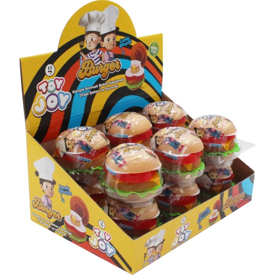 Toy Joy Burger 10 gr Oyuncak 12 Tablet Draje Şeker Fiyatı