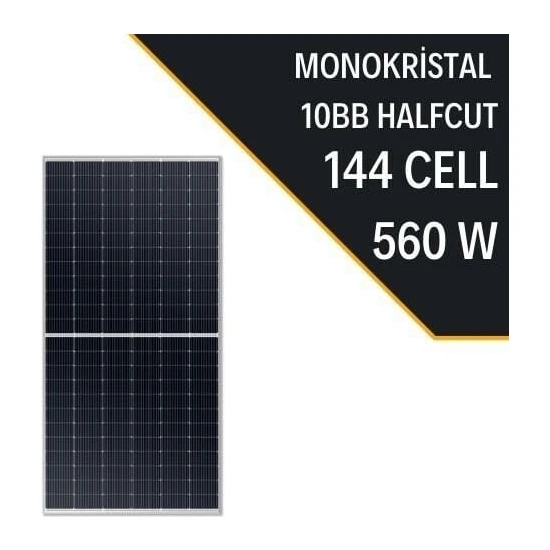 Teknovasyon Arge Lexron 560W 10BB Half Cut Monokrıstal Güneş Paneli