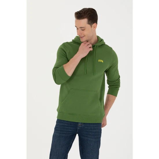 U.S. Polo Assn. Erkek Yeşil Sweatshirt 50273935-VR054