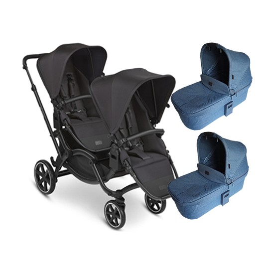 ABC Design Zoom Ink İkiz Bebek Arabası Portbebeli Set (ABC Fiyatı