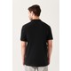 Avva Erkek Siyah %100 Pamuk Serin Tutan Standart Fit Normal Kesim Polo Yaka T-Shirt E001004