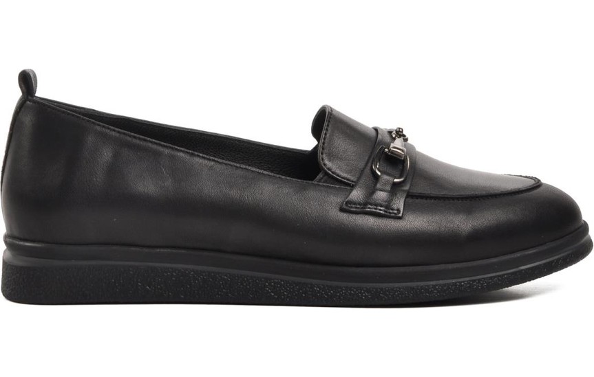 Ayakmod 44280 Kahve Hakiki Deri Kadın Loafer Ayakkabı görsel 2