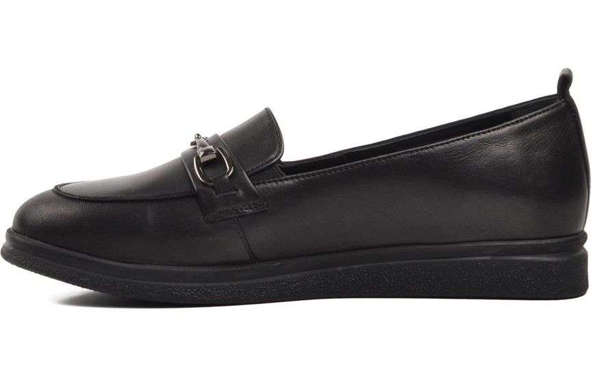 Ayakmod 44280 Kahve Hakiki Deri Kadın Loafer Ayakkabı görsel 3