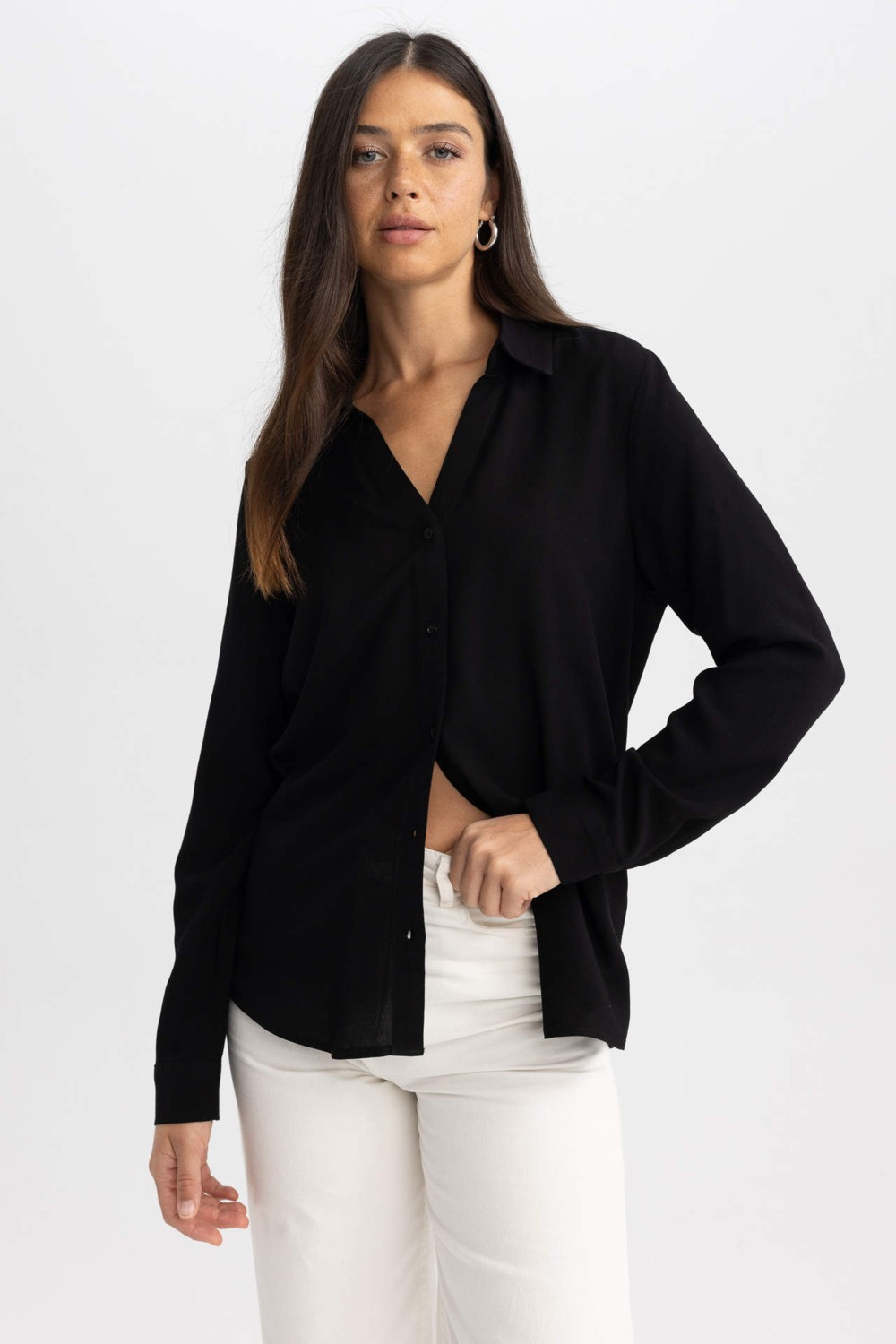 DeFacto Regular Fit Uzun Kollu Basic Gömlek Z6472AZ23AU