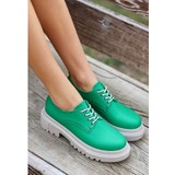 Glenn Yeşil Bağcıklı Teri Kadın Ayakkabı
