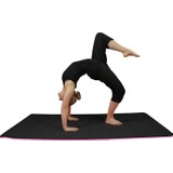 Fırsat Avm Yoga, Egzersiz ve Pilates Matı-Minderi | Kaydırmaz 16MM Pembe/siyah