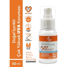 Organik Baby Doğal Içerikli Bebek Çocuk ve Yetişkin Güneş Kremi Leke Karşıtı Vegan Uva Uvb 50+ Spf 50 ml Tüm Ciltler İçin