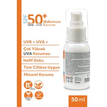 Organik Baby Doğal Içerikli Bebek Çocuk ve Yetişkin Güneş Kremi Leke Karşıtı Vegan Uva Uvb 50+ Spf 50 ml Tüm Ciltler İçin