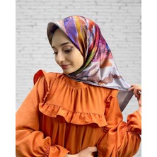 Piramit Hem Abiye, Hem Günlük Kullanım Desenli Rayon Eşarp 00892