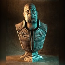 3D Evreni Thanos Figür