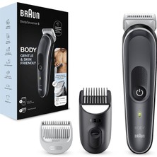 Braun Body Groomer 5 Erkekler Için Elektrikli Tıraş Makinesi, Erkekler Için Tüy Alma, Aksesuarlar Dahildir, Metal Bıçak, Hassas Bölgeler, Bacaklar, Göğüs ve Koltuk Altları Için Ideal