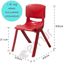 Edusa Anaokulu Plastik Çocuk Sandalyesi