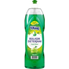 Viking Sıvı Bulaşık Deterjanı 750 ml 2 Adet Limon Kokulu ve Elma Kokulu